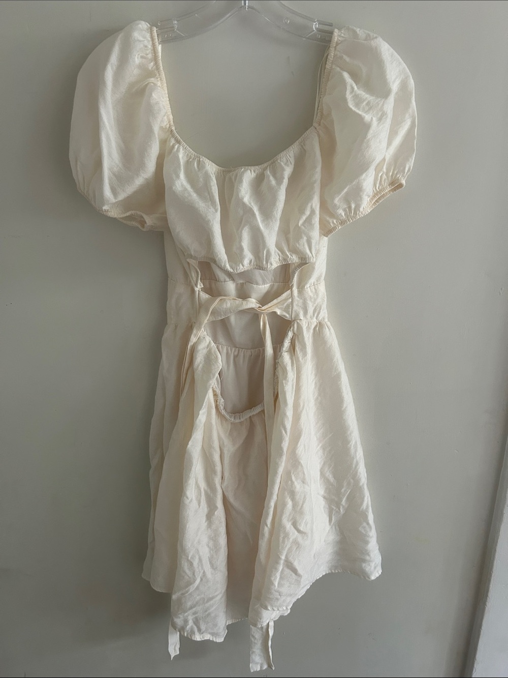 Blu Pepper Cream Puff Sleeve Mini Dress - Picture 3 of 3